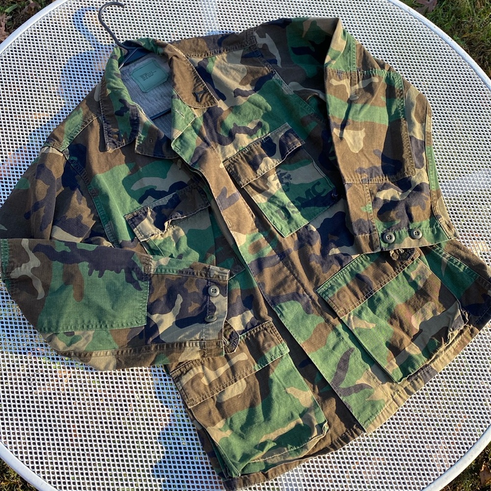 USMC coat hot weather woodlands camo combat American apparel camouflage marine